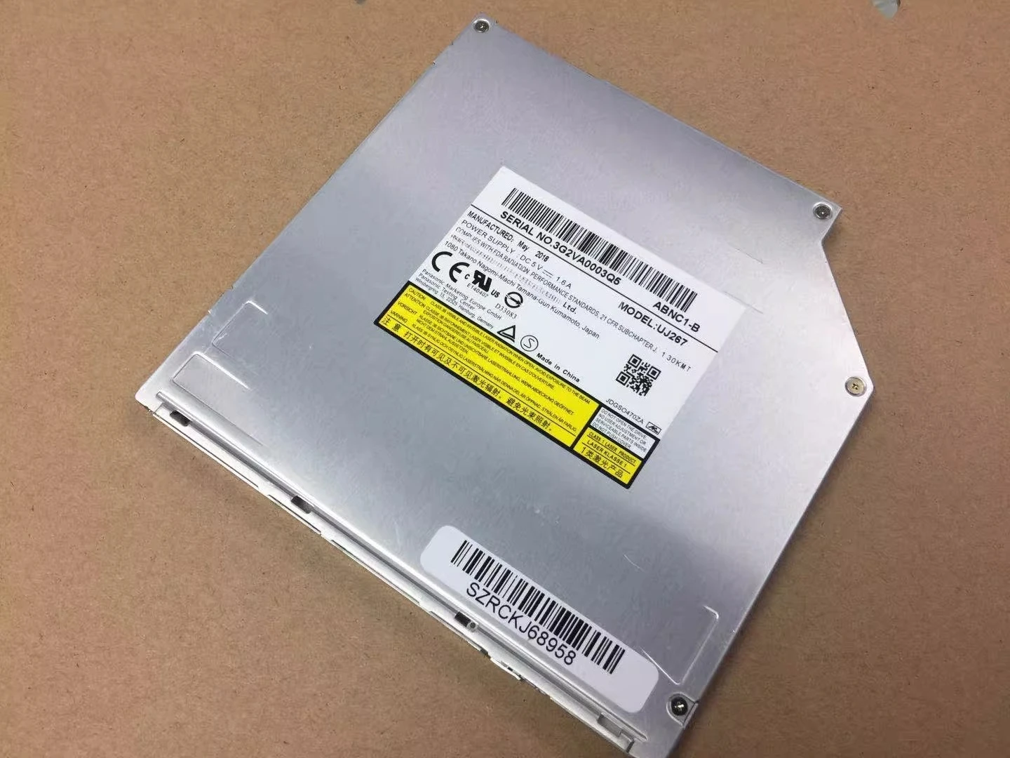 Brand New Original for Panasonic UJ267 Built-in Optical Drive In-Laser Blu-ray Optical Drive SATA Interface Blu-ray Burner