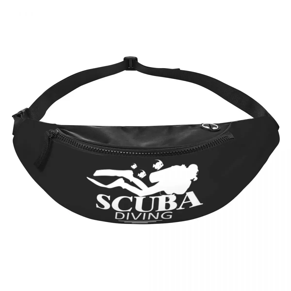 Casual Funny Scuba Diving Fanny Pack Women Men Dive Crossbody Waist Bag for Travel Cycling Phone Money Pouch