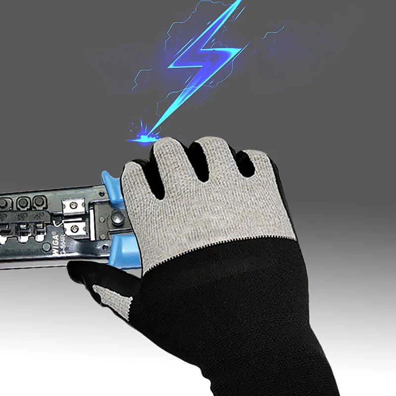 

1pair Ultrathin Electrician Insulating Gloves Withstanding Voltage 400V/500V Rubber Touch Screen Insulation Glove Industrial