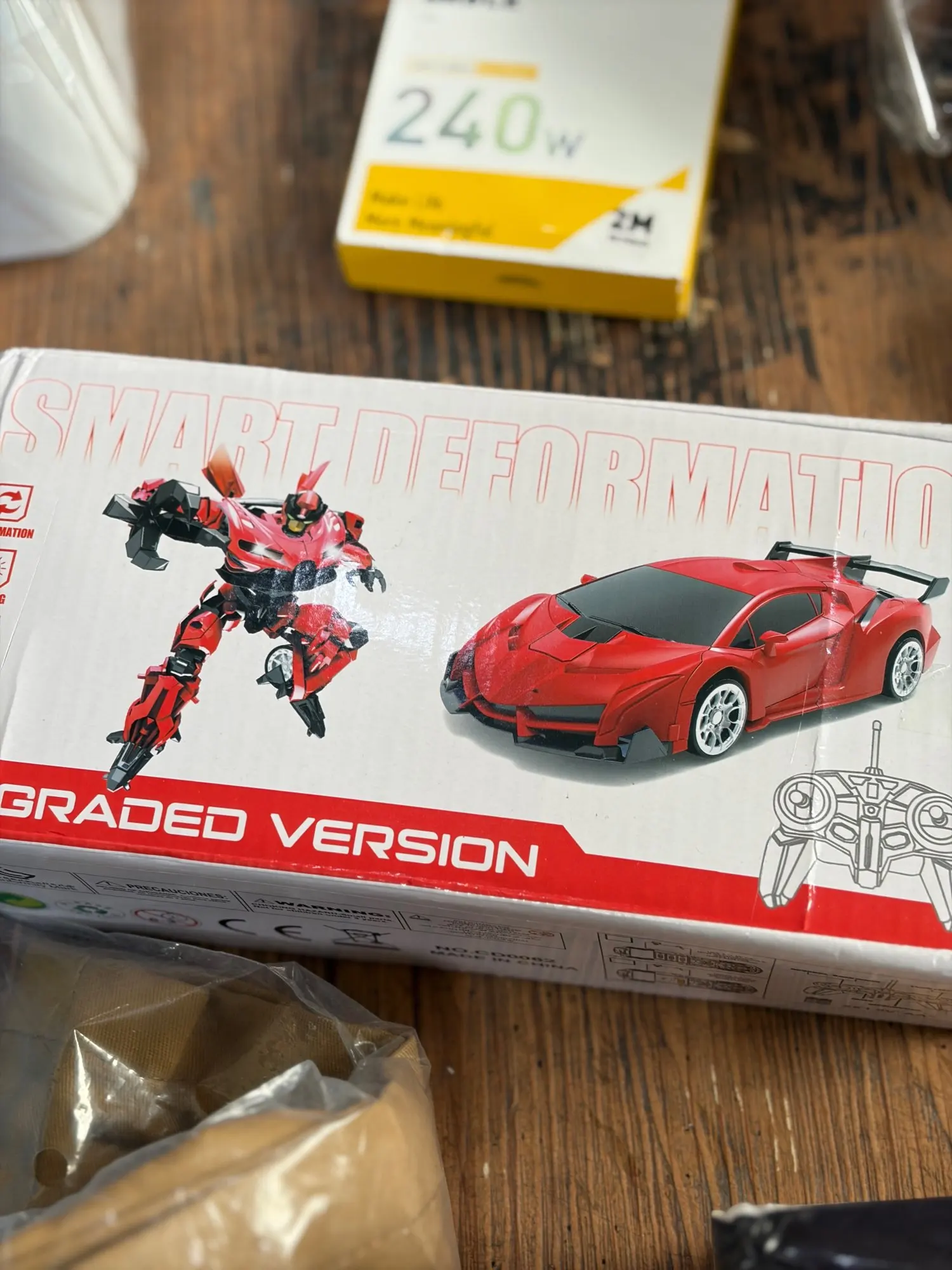 2-in-1 RC Car Robot, Remote Control Transforming Toy Vehicle, Deformation Racing Car Model, Automatic Conversion Kids Boys Gifts photo review