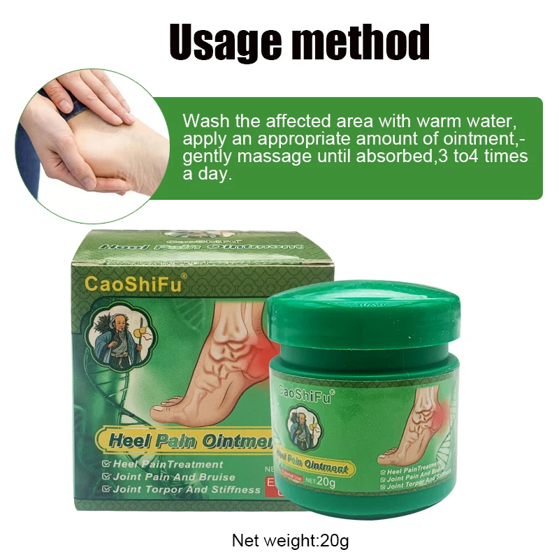 1pcs Foot Pain Relief Cream Relieve Toe Bunion Heel Pain Treating Achilles Tendonitis Fasciitis Foot Joint Medical Ointment