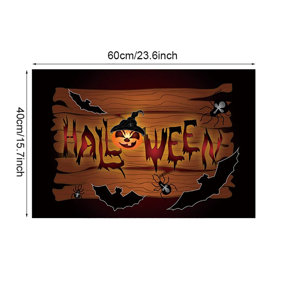 Halloween Doormat Pumpkin Autumn Halloween Welcome Mat Halloween Decor Floor Mats Home Kitchen Bathroom Anti-Slip Carpet 2024