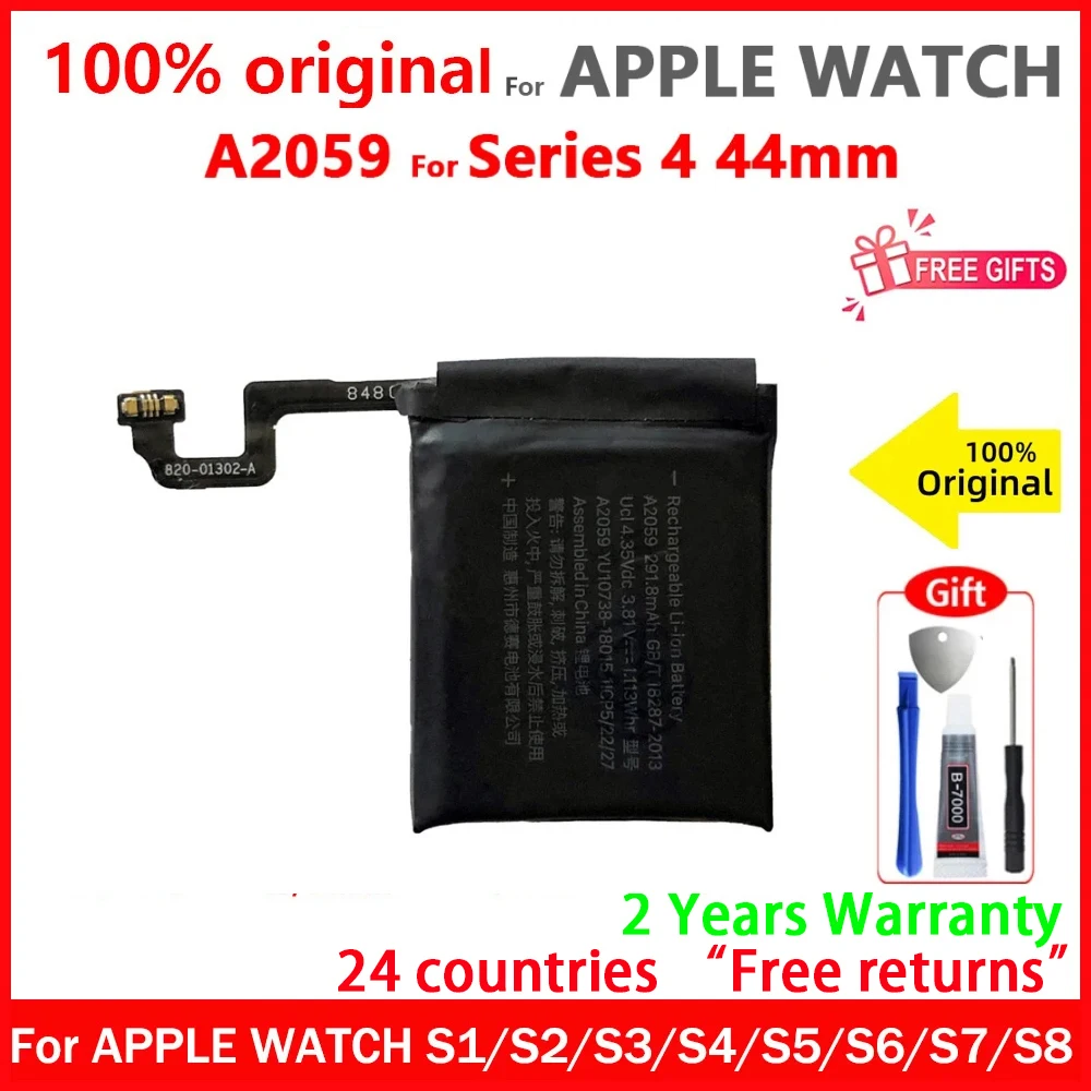 Новый оригинальный аккумулятор для Apple Watch Series SE 1 2 3 4 5 6 7 8 Bateria IWatch S1 S2 S3 GPS LTE S4 S5 S6 S7 S8 38/40/41/42/44/45