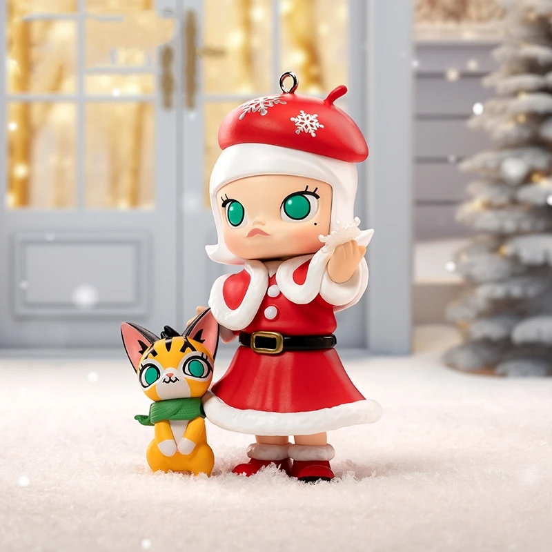 Genuine Molly Castle Christmas Adventure Box Series Anime Model Christmas Model  Collection Decoration Pvc Toy Birthday Gift