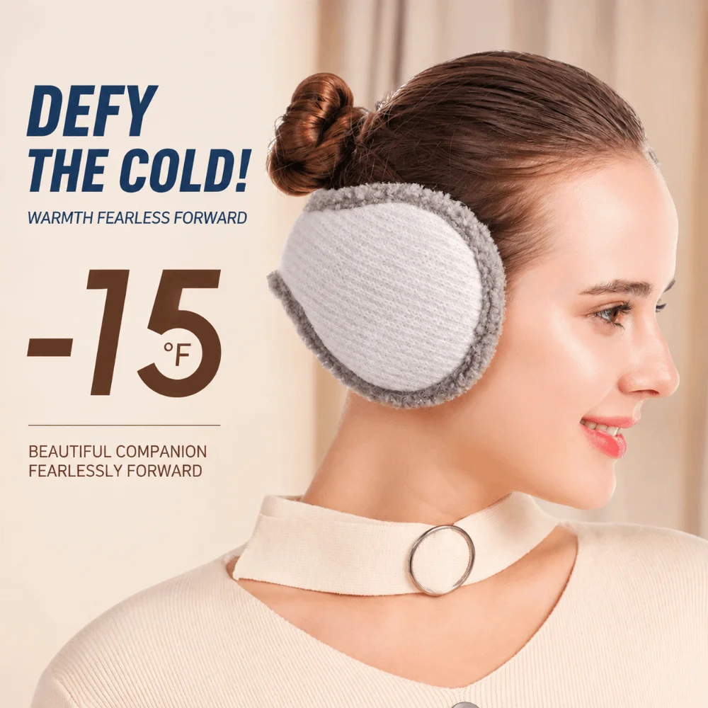 Fashion Warm Winter Earmuffs Faux Fur Folding Earflap Protection Cold Protection Portable Ear Warmer for Men Women