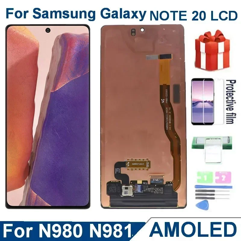 AMOLED For Samsung Galaxy Note 20 5G N980 N980F N981 N981F N981B N981U N981U1 N981W LCD Display Touch Screen Digitizer Assembly