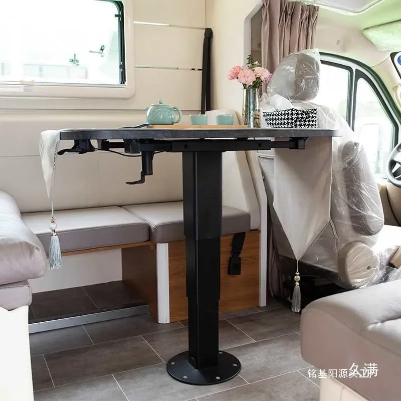 RV pneumatic lifting table legs, four-direction movement adjustment, RV table legs, table frame, RV modification accessories
