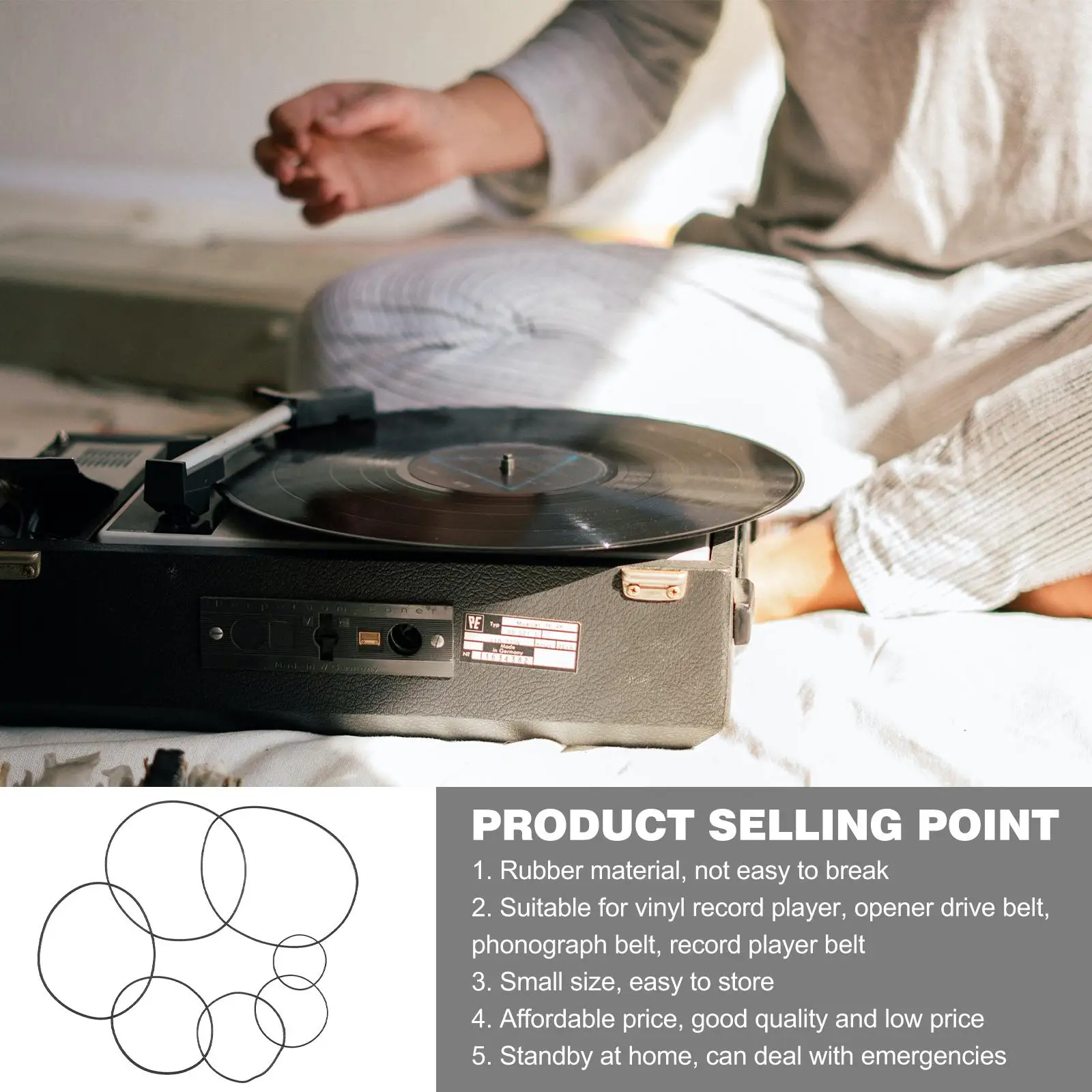 2 упаковки ремней для записывающего устройства, квадратные сложенные 4-13 см, ремонт смешанной кассетной ленты, подходит для устройств, резины, долговечности, качество