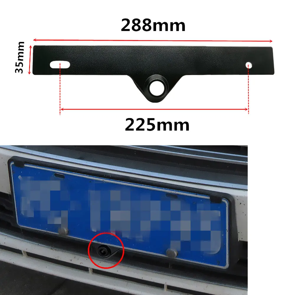 

YIFOUM Car Front View Positive Logo Camera Universal Bracket Shell Housing For Benz VW Audi BMW Honda Toyota License Plate Frame