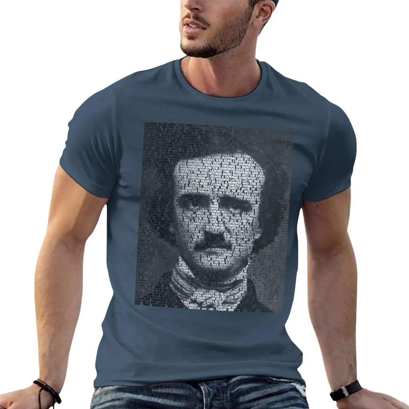 

The Raven - Edgar Allan Poe T-shirt plus size tops korean fashion anime shirts graphic tees plain black t shirts men