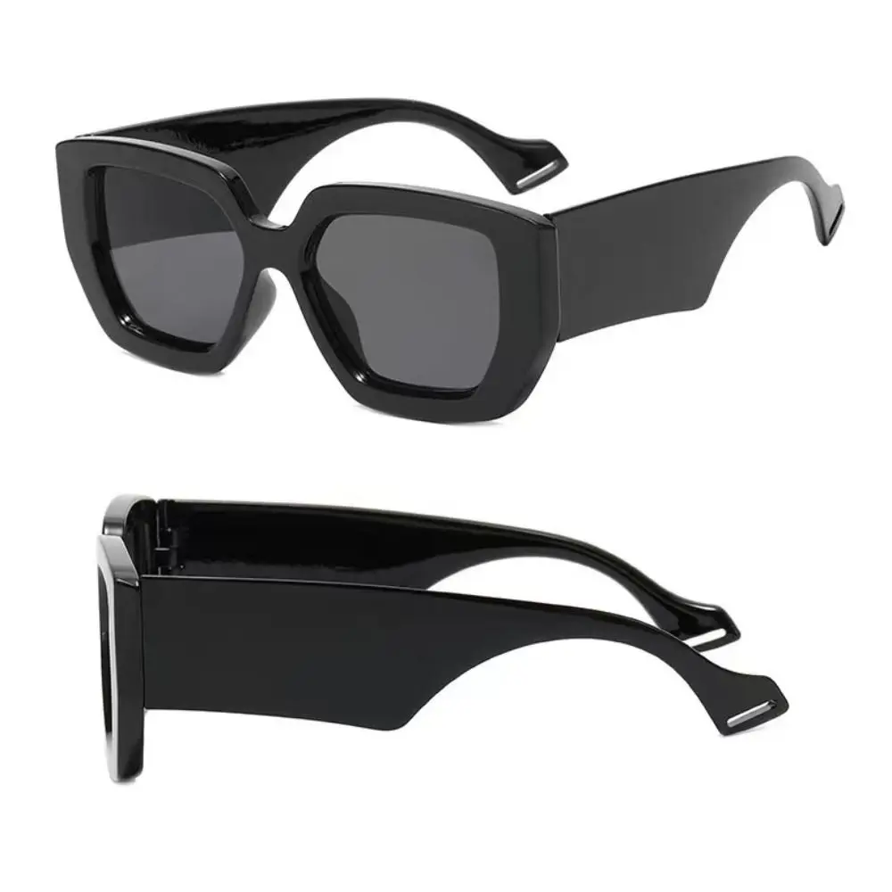 Punk Retro Large Frame Sunglasses Hip Hop Black Shades Outdoor Sunglasses Street Decoration Photos Accessories Driving Glasses