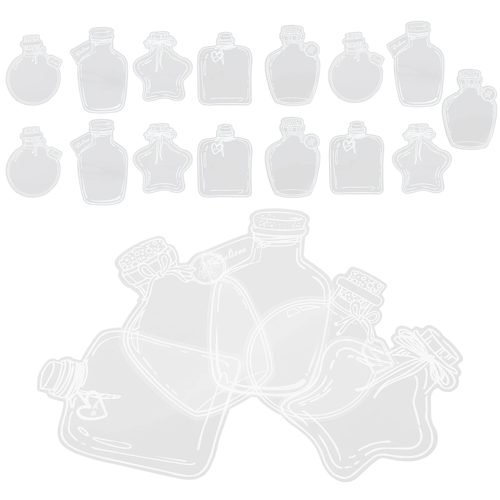 20 قطعة من المواد المرجعية على شكل زهرة مجففة، إشارات مرجعية بلاستيكية شفافة، إطارات صانع ملصقات ذاتية الصنع للزهور المضغوطة هدية للكتاب