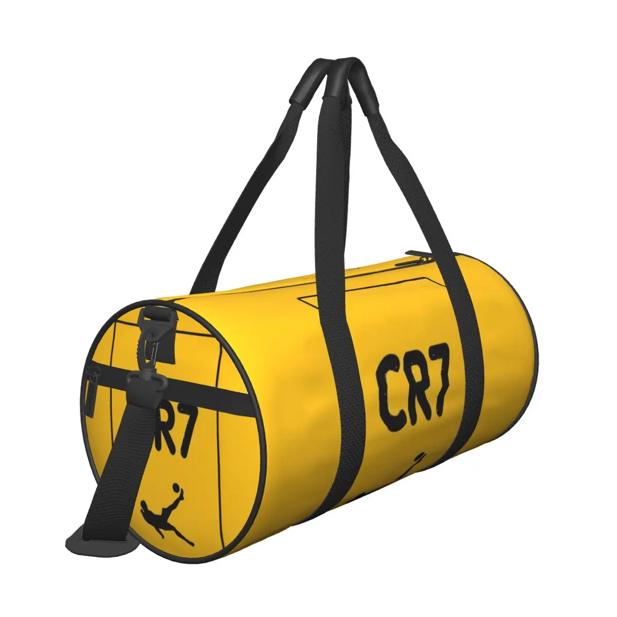 CR7-Cristiano-Ronaldo Round Large Capacity Travel Duffel Bag, Handheld travel bag, lightweight storage luggage bag