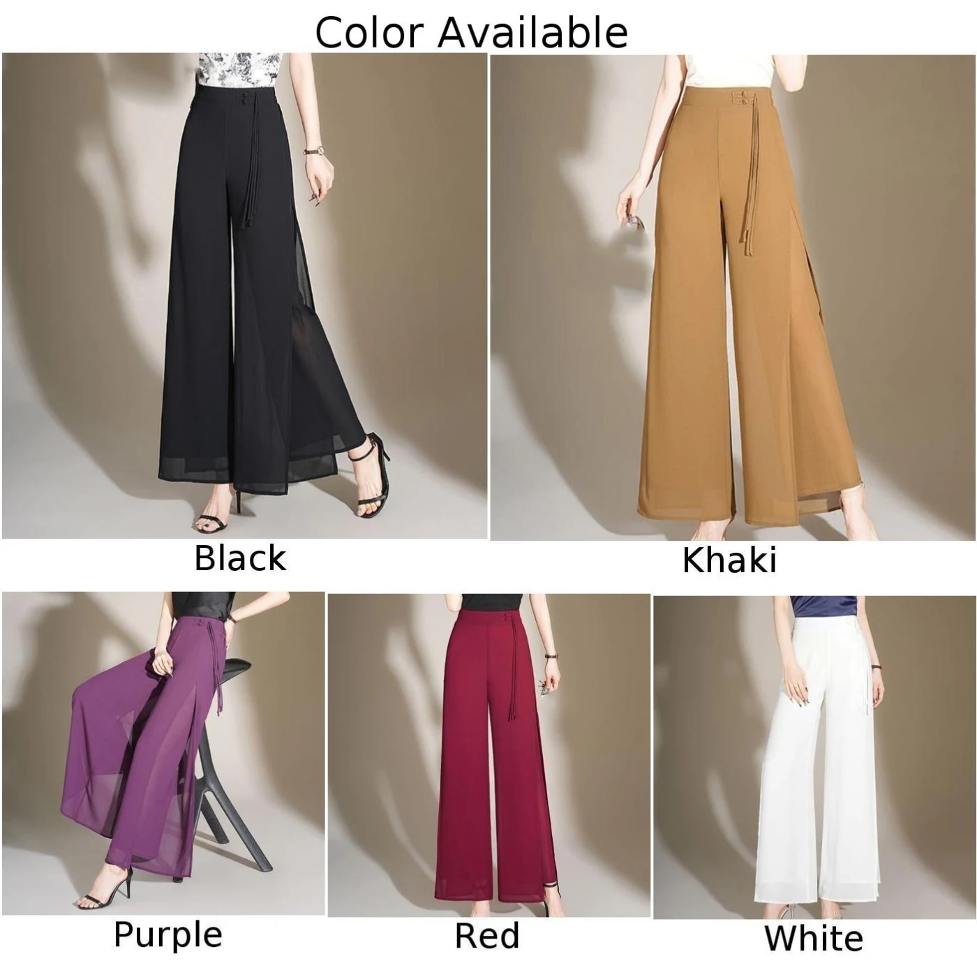 مرونة الخصر الكاكي المرأة الصيف السراويل العادية طول السراويل بلون السراويل عطلة ارتداء السراويل