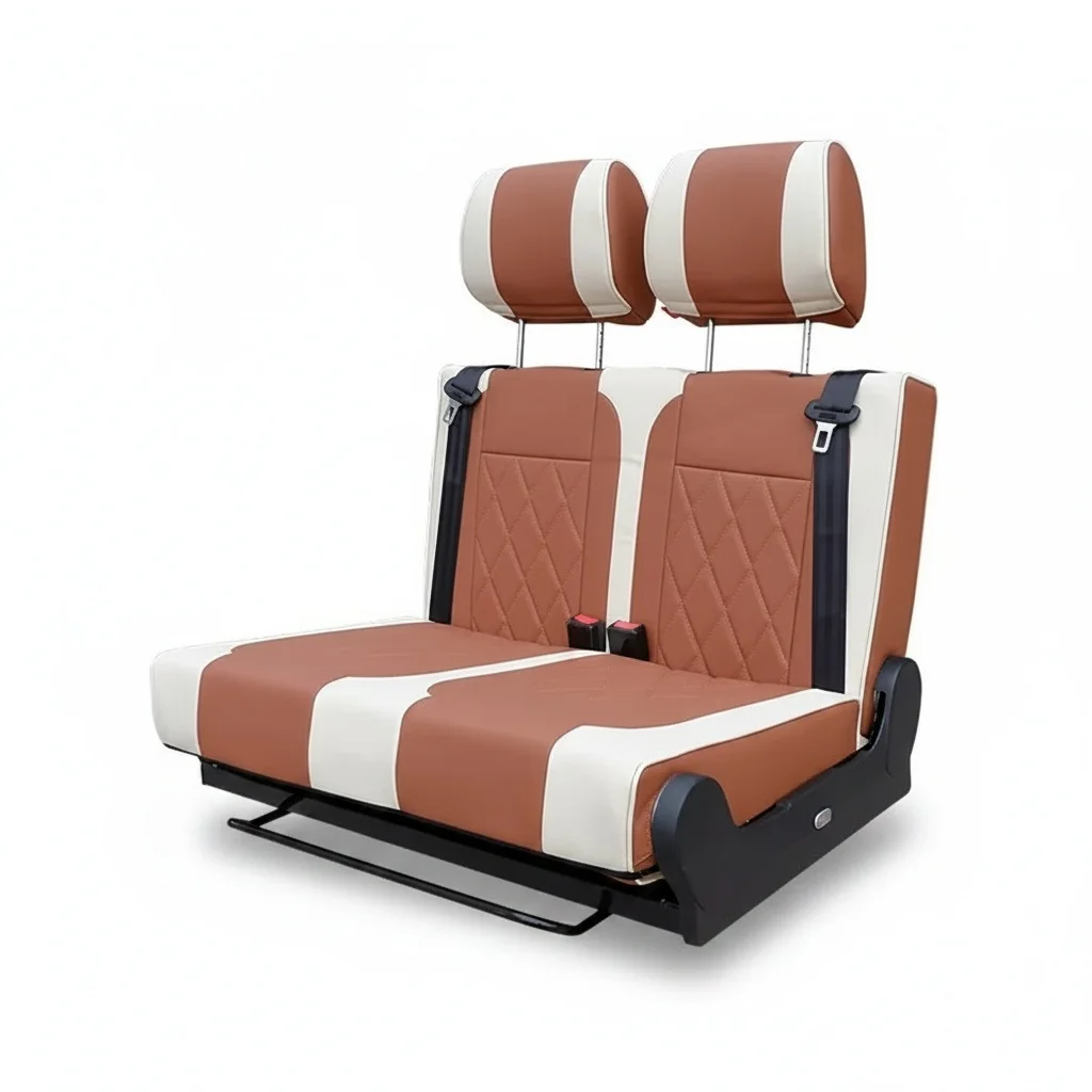 

Wholesale Customizable Comfortable Leather Folding Bed Seat Adjustable for Camper Vans RVs Motorhomes and Travel Vehicles
