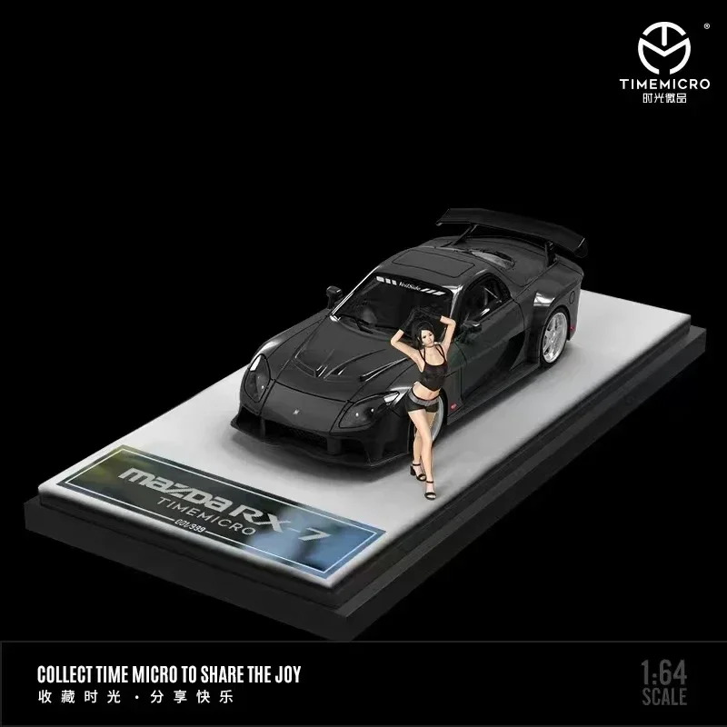 Time Micro  Model Car RX-7 Veilside Alloy Die-cast Sport Vehicle Collection 1/64