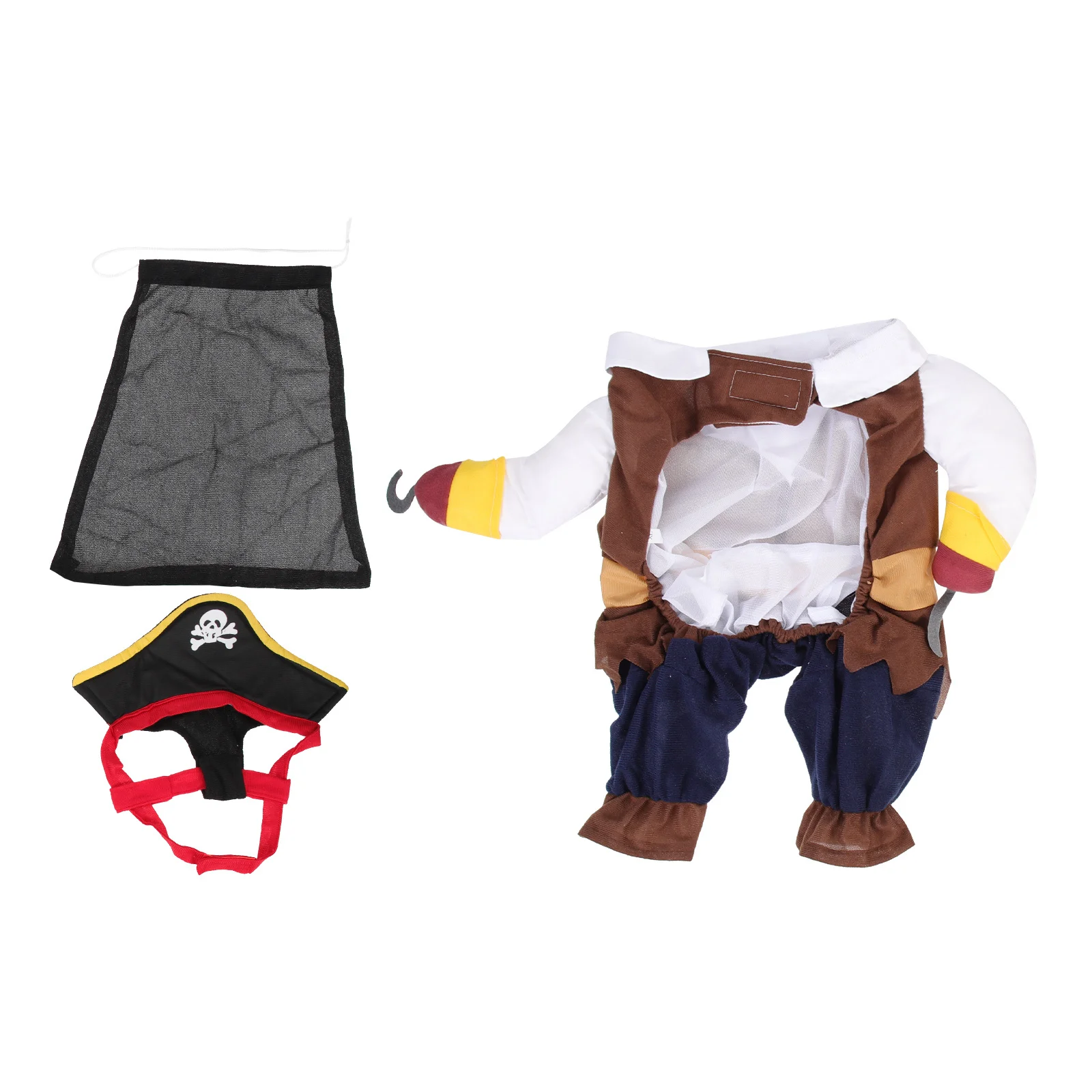 

1Set Dog Pirate Costume Halloween Cosplay Clothes Adorable Pet Outfit for Parties and Festivals Comfortable Cotton Material
