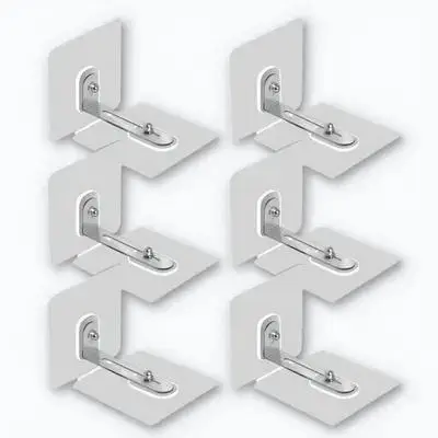 6 قطعة مشبك قفل الشريط الثابت المراسي الأثاث ذاتية اللصق للطفل التدقيق لا الحفر مكافحة تلميح الأشرطة السلامة مثبت المراسي ل