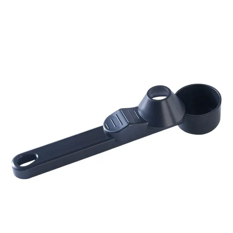 【HM】Spill-Proof Coffee Spoons Funnels Sliding Spoon Reusable With Longer Handle Coffee Scoop Funnel Kitchen Gadgets