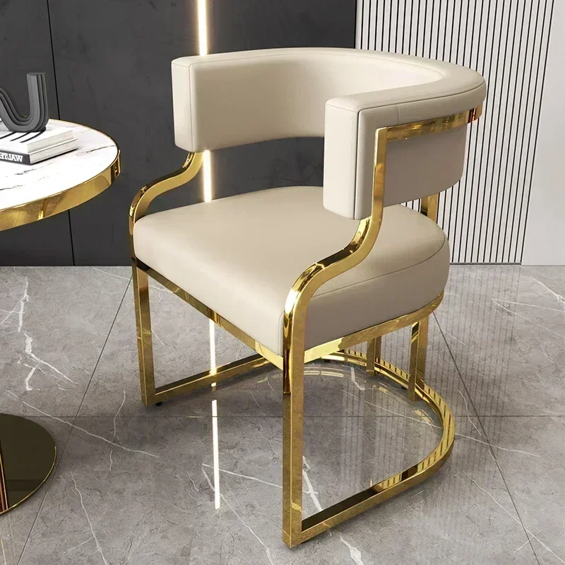 

Hotel Makeup Chair Metal Floor Aesthetic Nordic Garden Chairs Accent Reading Dining Room Furniture