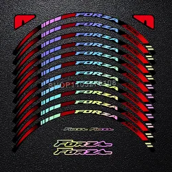 For Honda Forza 350 Forza350 Motorcycle  Wheel Stickers  Decorative Decal Hub Stripe Tape Waterproof Reflective Sticker