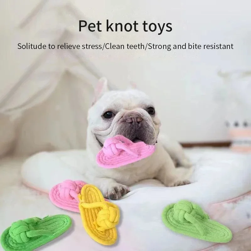 Funny Dog Chew Toy Cotton Slipper Rope Toy For Small Large Dog Pet Teeth Training Molar Toys Interactive Dog Toy Dog Accessories