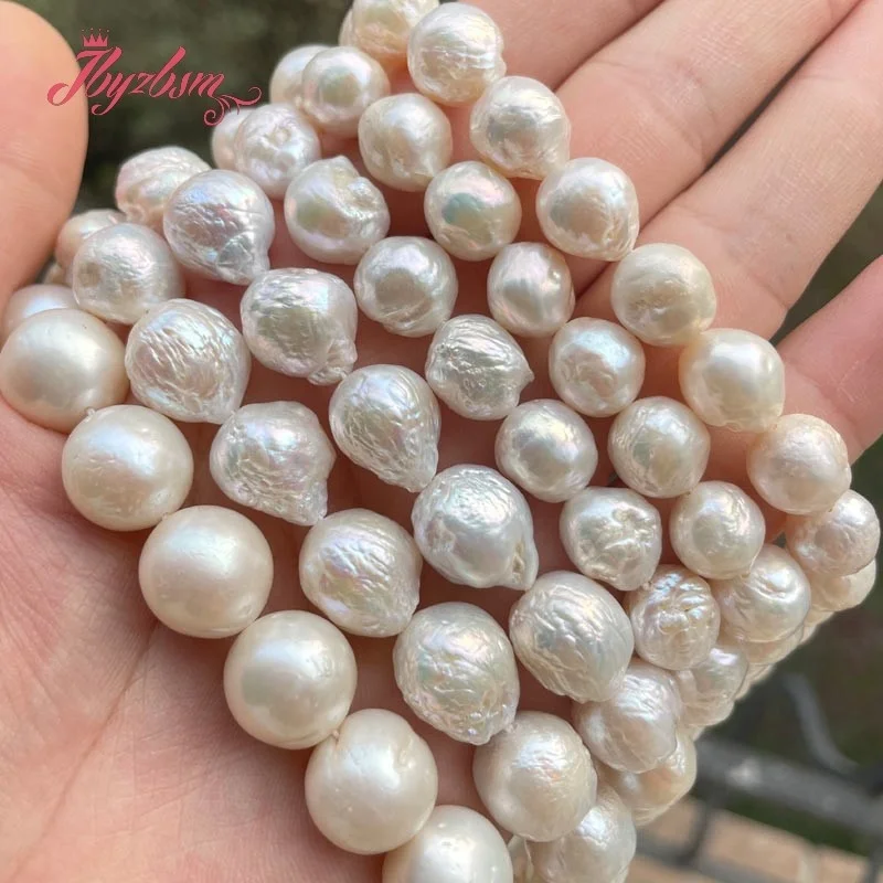 7-8/9-10/10-14mm Natural Freshwater Pearl Reborn Keshi Edsion Nearround Stone Beads 15 inch For DIY Jewelry Making Free shipping