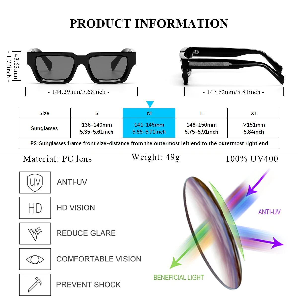 Ruiao retro grosso retângulo óculos de sol alta qualidade luxo homem tons designer feminino sol quadrado óculos 2024 cinza transparente
