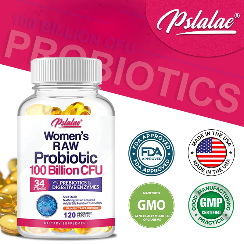 

100 Billion Natural Organic Probiotics, Digestive Enzymes and UT Support To Support Immune Health and Promote Digestive Function