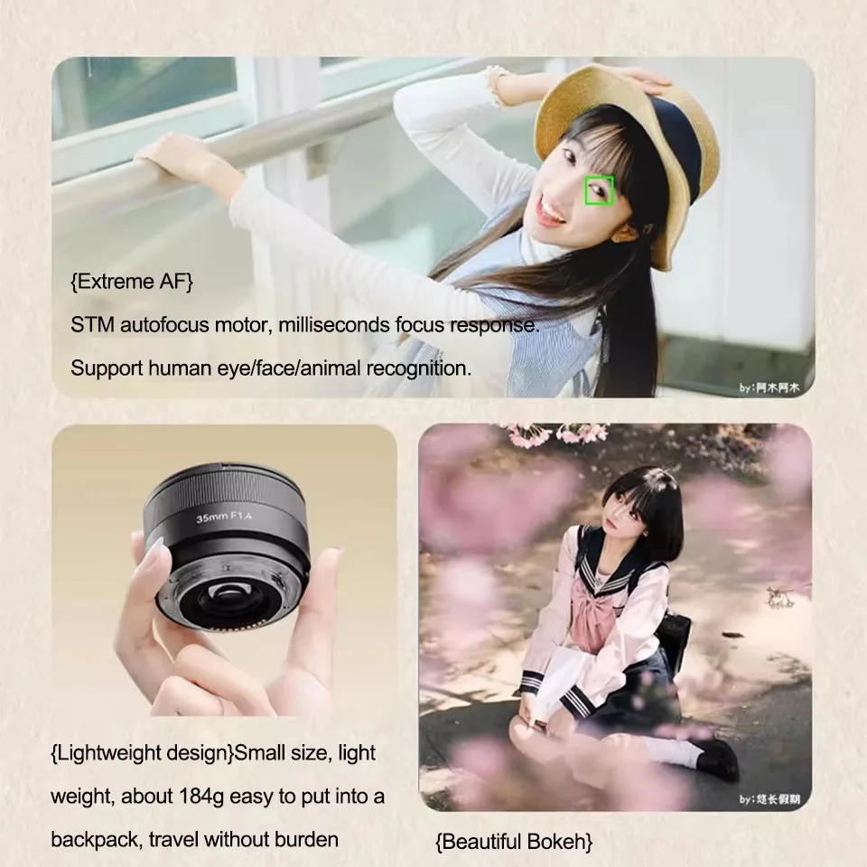 7artisans AF 35mm F1.4 APS-C Large Aperture Portrait Photography Prime Camera Lens for Fuji X-T5 X-T30