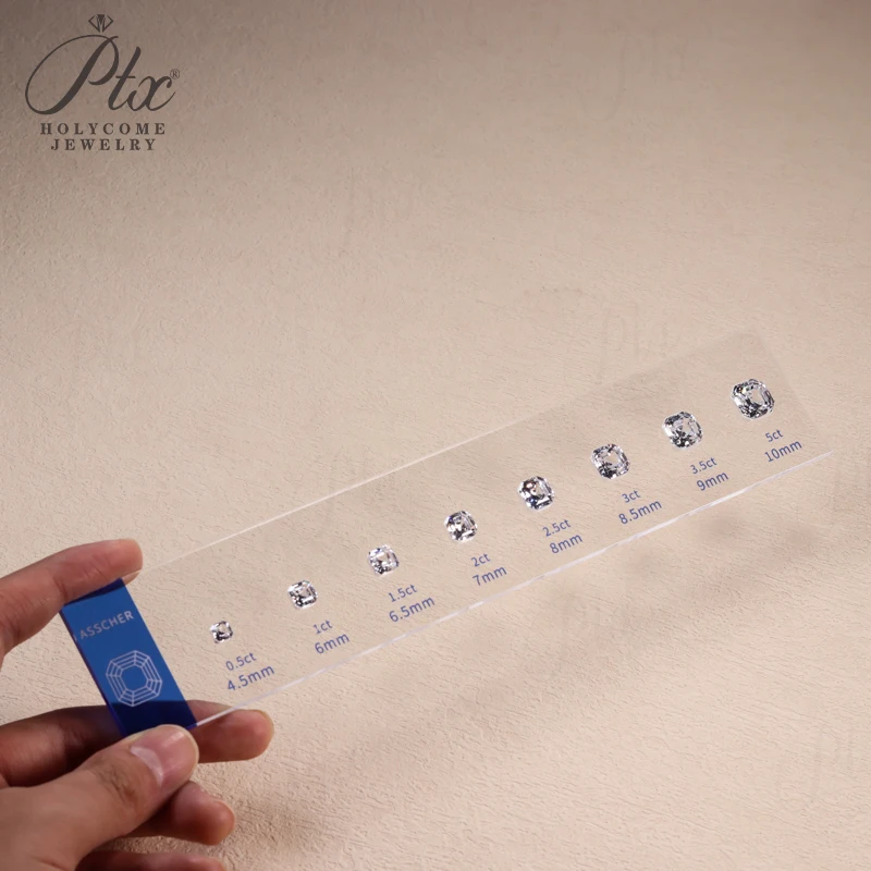 Comparison Ring Sizer Tester 5A CZ Moissanite Diamond Jewerly Dealer Tools Set Tools Size Shape Reference Top Quality Wholesale