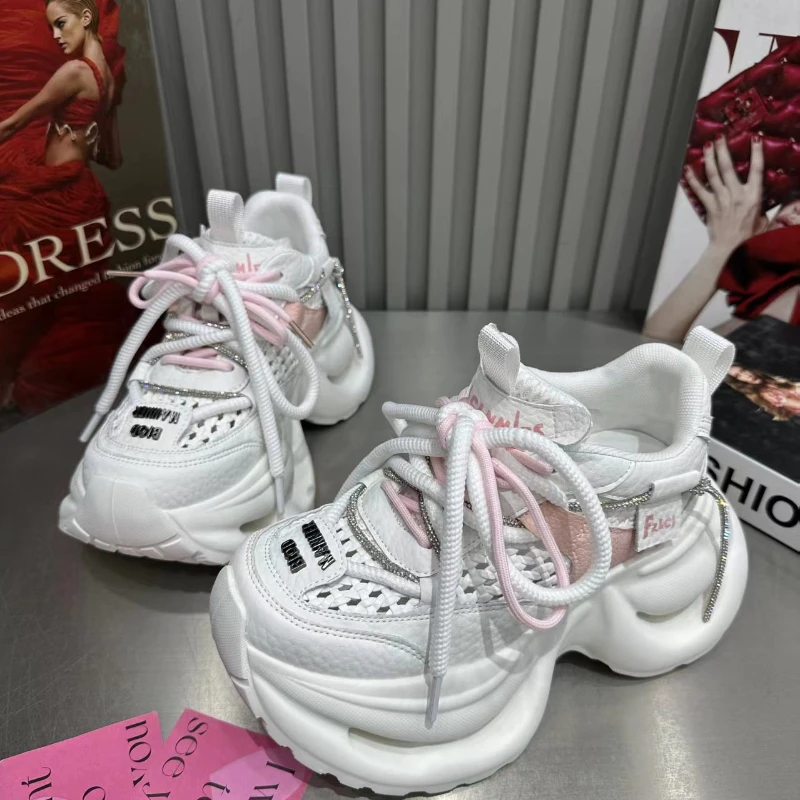 

High-quality Platform Lace-up Stylish Multi-purpose Comfortable Anti-slip Business Casual Sportive and Leisure Women's Shoes