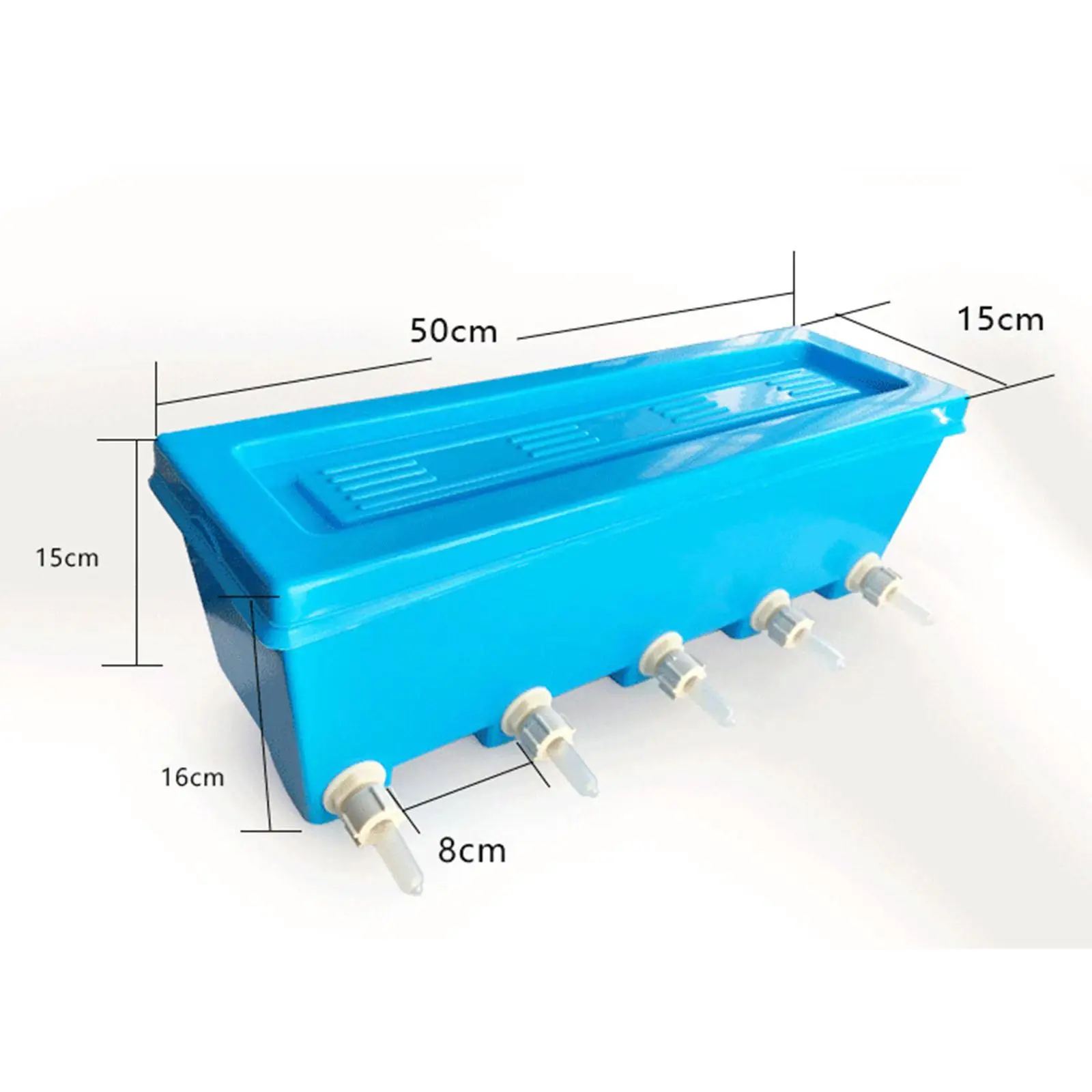 Silicone Drink Nipples Lamb Teat Feeder Bottle Topper Blue Milk Feeding Bucket for Calves Sheep Goats at Farm