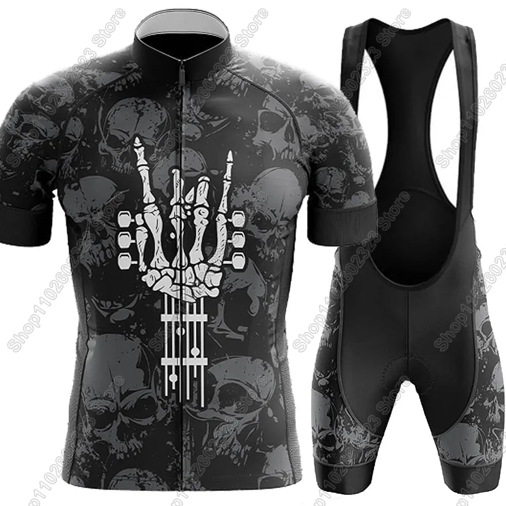 

Велосипедный трикотаж Rock-and-Roll, комплект 2025 года, летняя одежда для велосипеда, рубашки для шоссейного велосипеда, костюм, велосипедные шорты-комбинезон, MTB Ropa Maillot