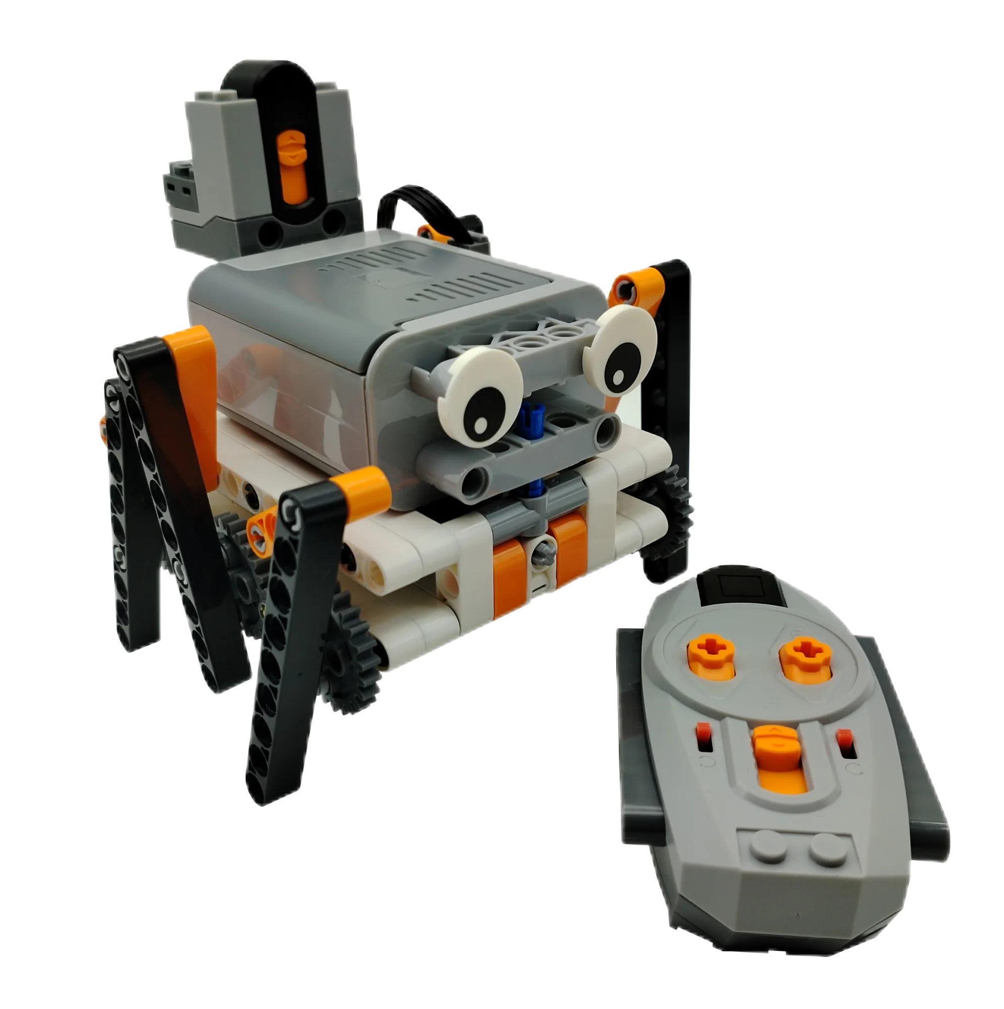 MOC Technic Building Blocks RC Hexapod Robot Bionic Spider Crawler Assembly Model Power Function Motor DIY Educational Toys
