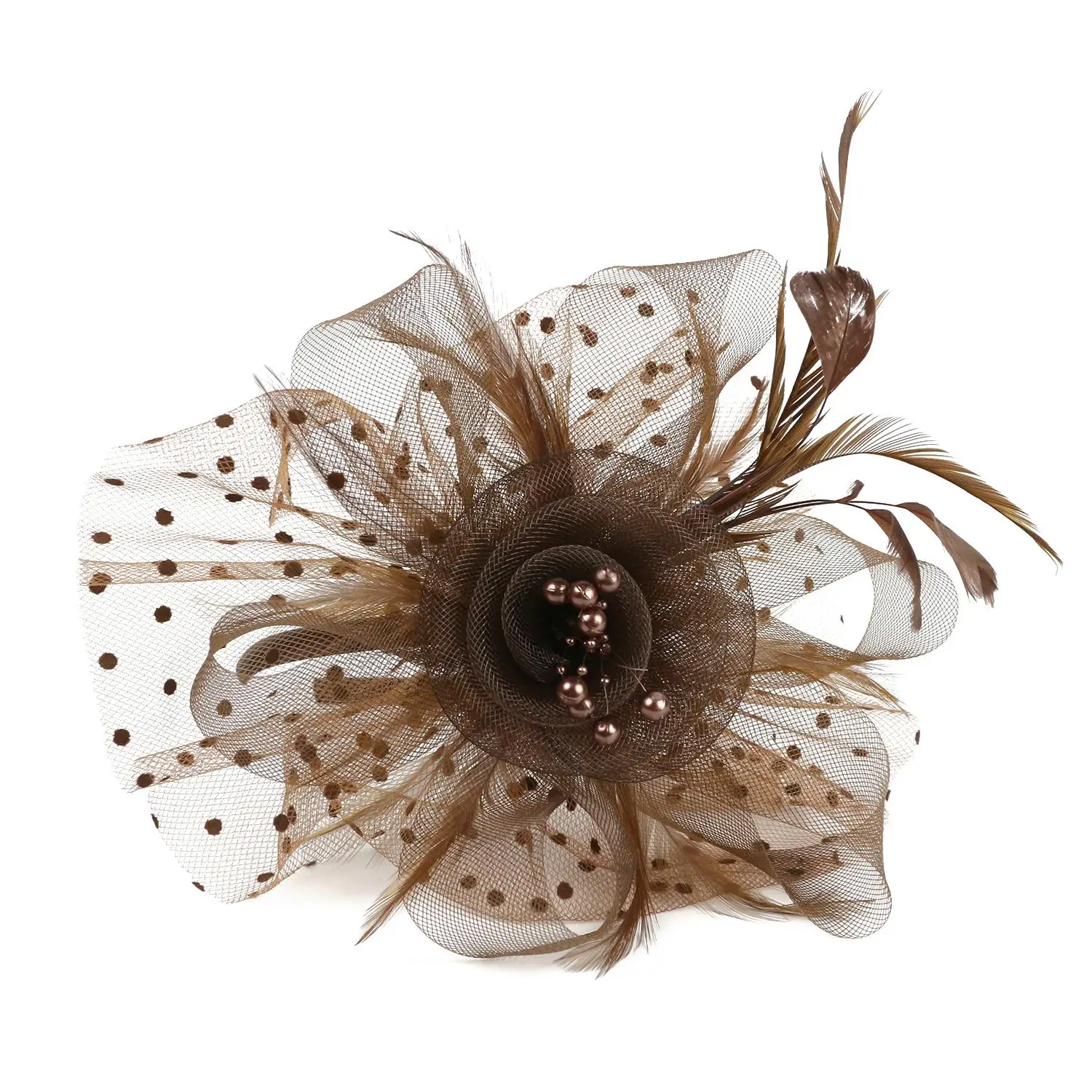Women Girls Cocktail Wedding Hair Fascinators Fascinator Hat Alice Headband Clip Tea Party Headband Feathers Hair Clip