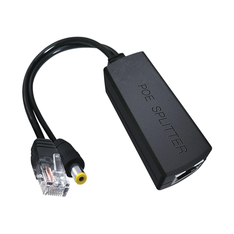 CQJT PoE Splitter 48V To 12V POE Connectors Splitter Extender Injector IEEE802.3af/at 10/100M For Hikvision POE Splitters