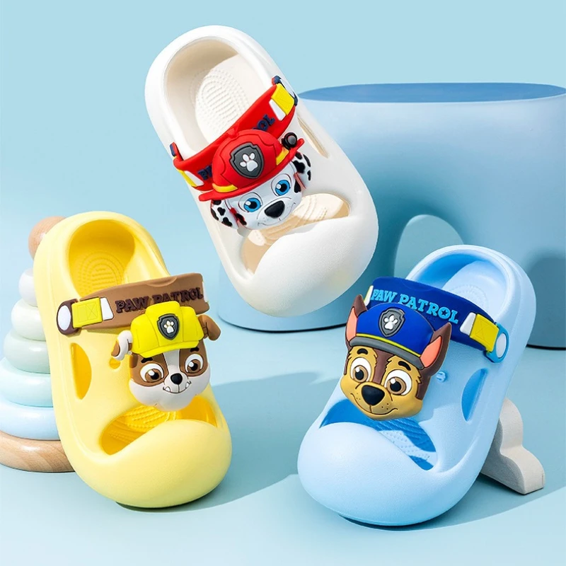 Summer Childrens Slippers Baby New Cute Cartoon Soft Sole Sandals Indoor Soft Anti Slip Girl Sandals Hole Shoes Boys Beach Shoes