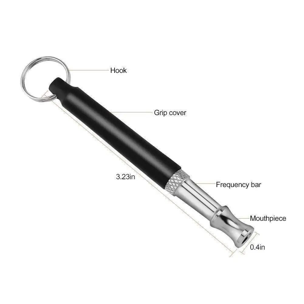 Dog training flute ultrasonic dog trainer adjustable stainless steel whistle training pet whistle pet supplies