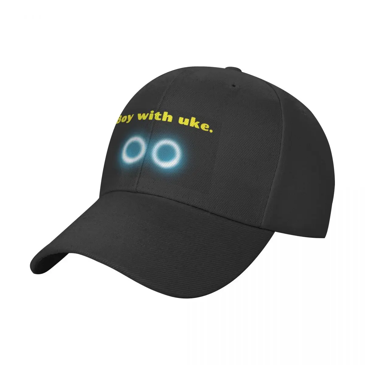 Boy uke...he's with a uke ukulele Baseball Cap Visor Gentleman Hat Girl'S Hats Men's