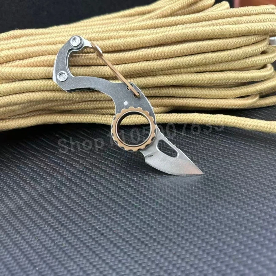 

Мини-брелок CR 9082, прочная сталь 8Cr13Mov, подходит для кемпинга, пешего туризма и целей резки EDC, охотничий нож