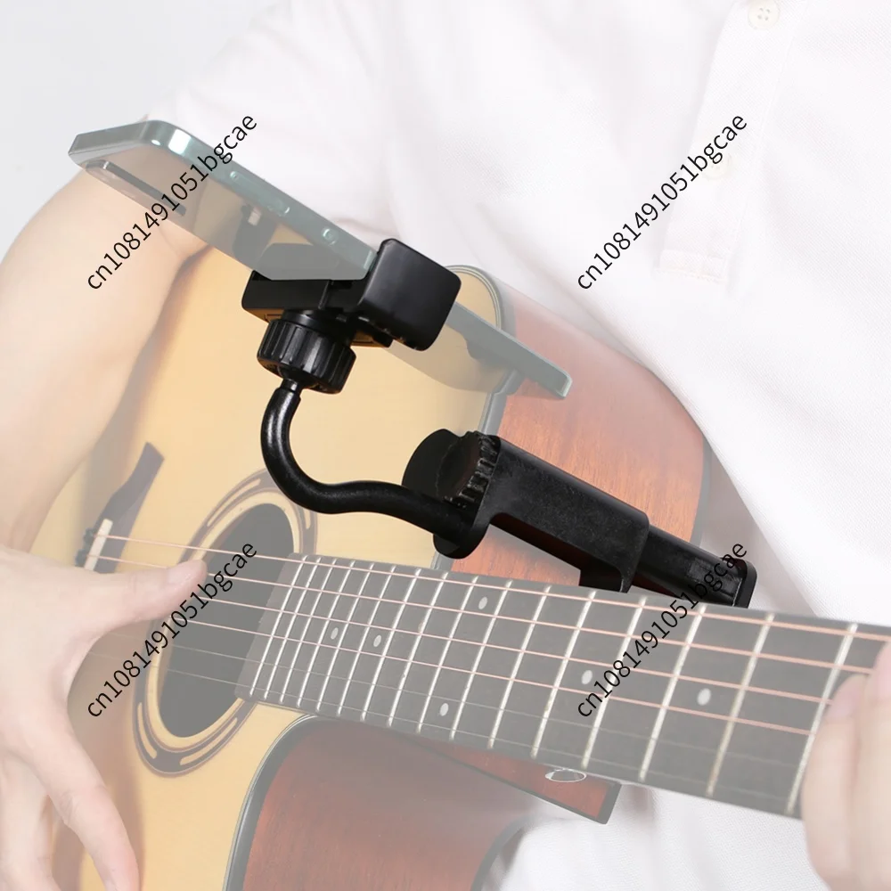 1/2PC Guitar Phone Holder Non-slip Smartphone Mount Camera Clamp Adjustable&Rotatable Guitar Mount For Guitars/Ukulele Universal