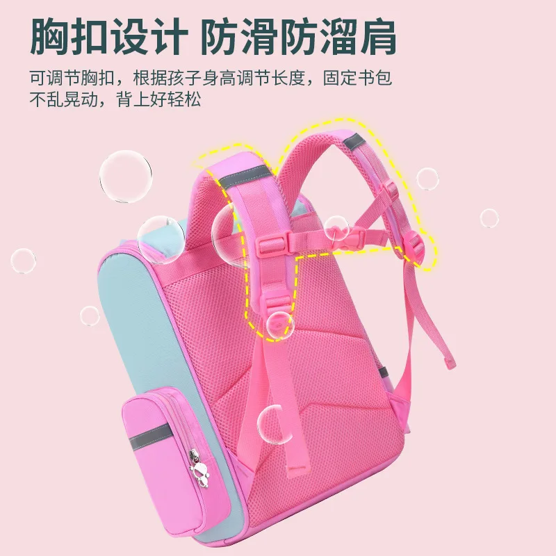 Primary School Students Backpack 3D Cartoon Children\'s Schoolbag New Kindergarten Bag for Girls Boy Cute Rainbow Mochila Escolar