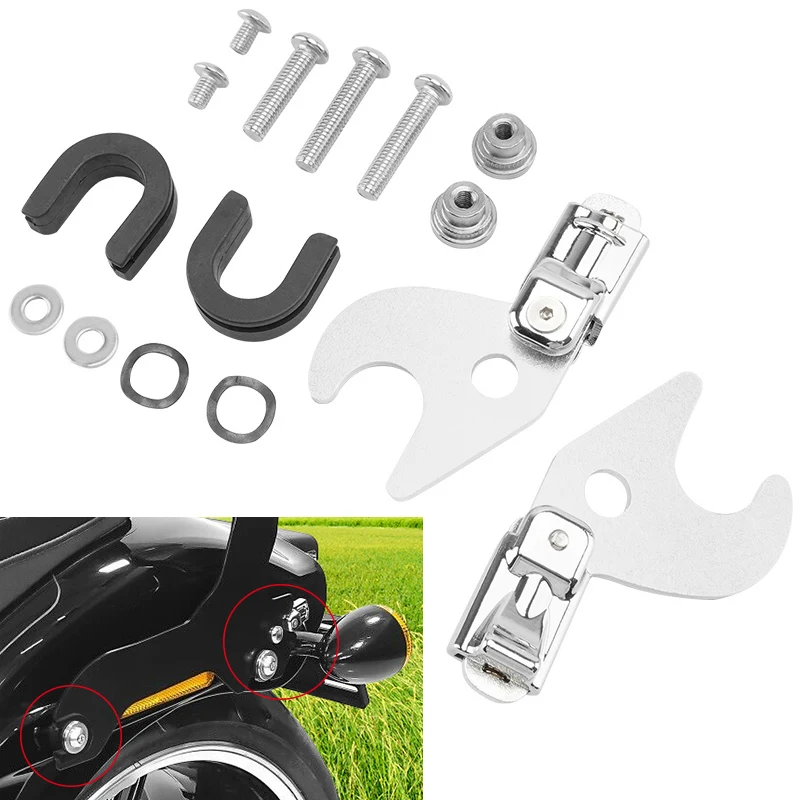 

1 Set Motorcycle Accessories Rear Backrest Quick Release Hardware Kit For Harley Softail Slim Street Bob Deluxe FXBB 2018-UP