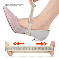 1 Pair Diamond Anti-Drop Heel Straps Portable Fixed Shoelaces,7 Colors Elastic Harness Shoelaces