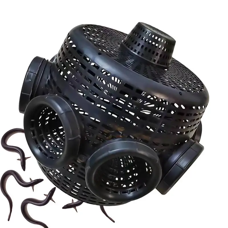 

EEL Cage 8 Holes EEL And Shrimp Cage Easy To Apply Sturdy Portable Lightweight Crab Net Shrimp Crayfish Traps For Eels