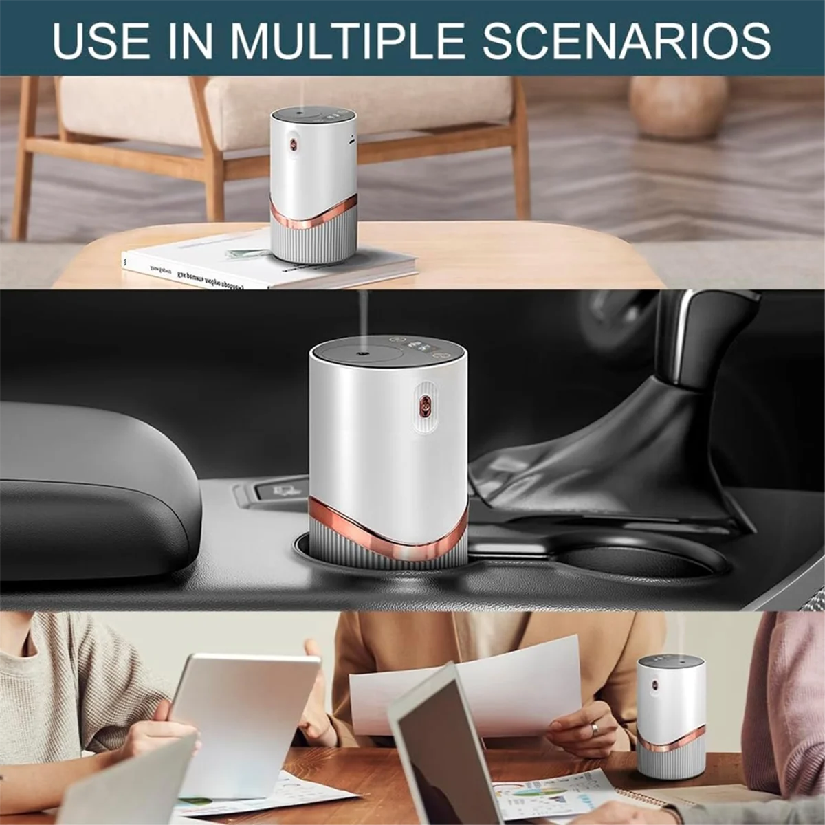 N18R Aromatherapy Diffuser Waterless Essential Oil Diffuser Portable Aroma Diffuser with Anti Dump and Auto Off Function,B