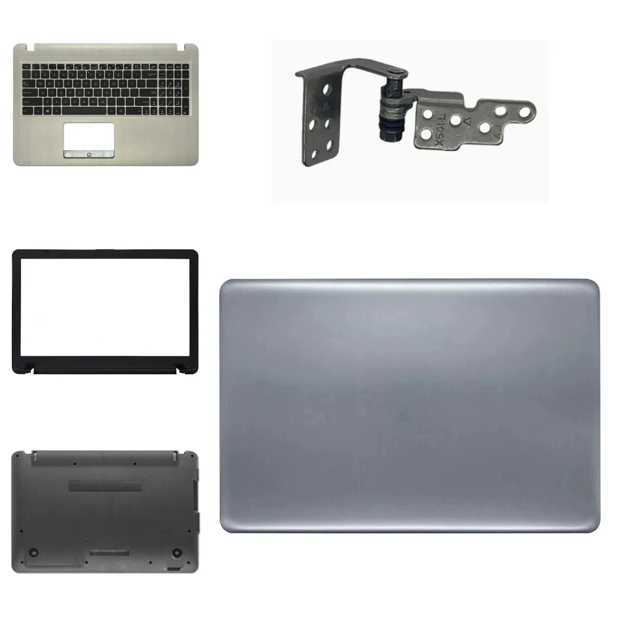 Carcasa para portátil X541 X541U R541 X540 F540 R540 A540 VM592 VM520U, cubierta trasera LCD, panel frontal, bisagra, teclado, bisagra inferior