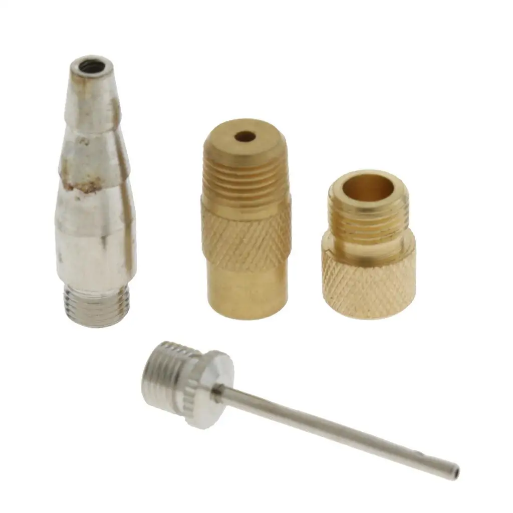 4 Pieces Ball Pump Needle Set Needle Inflator Kit Needle Nozzle Adapter