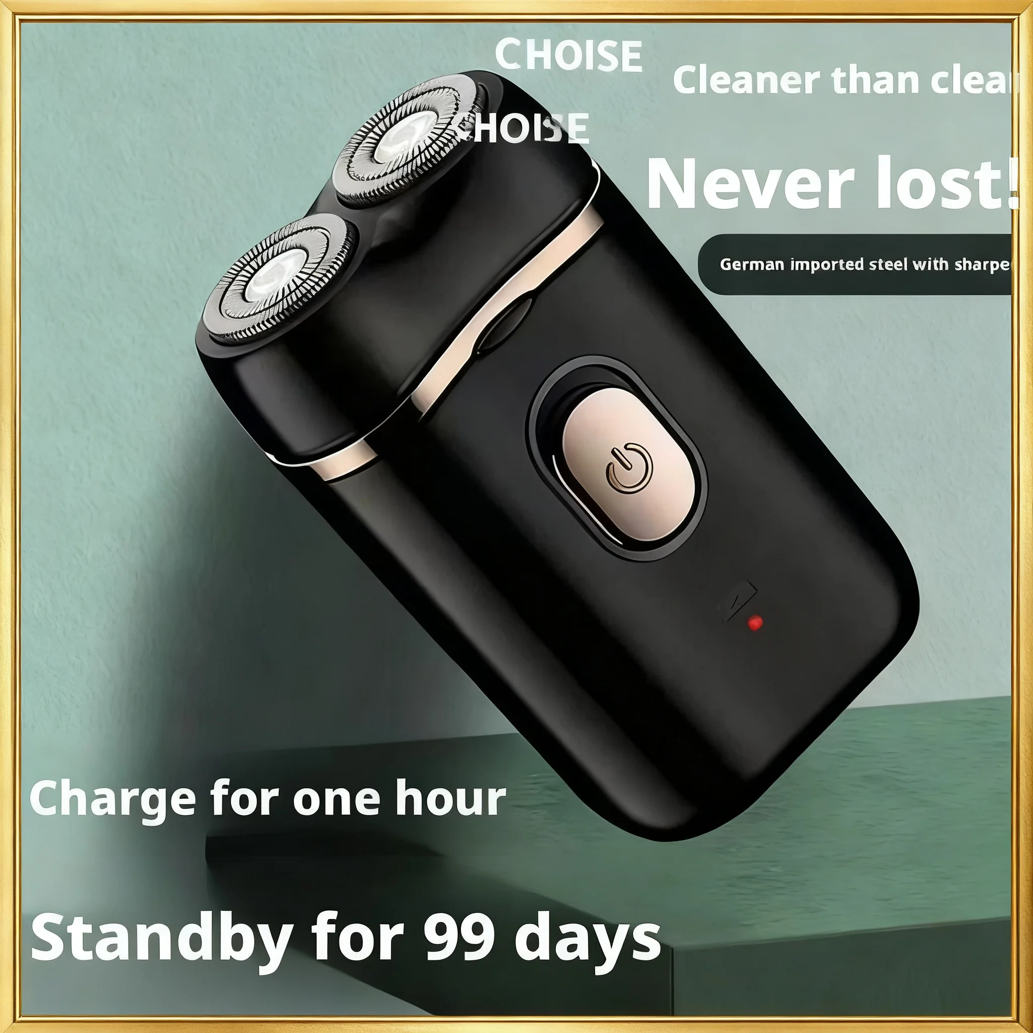 Men Shaving Tool Usb Rechargeable Portable Electric Shaver for Men Waterproof Mini Travel Rotary Razor
